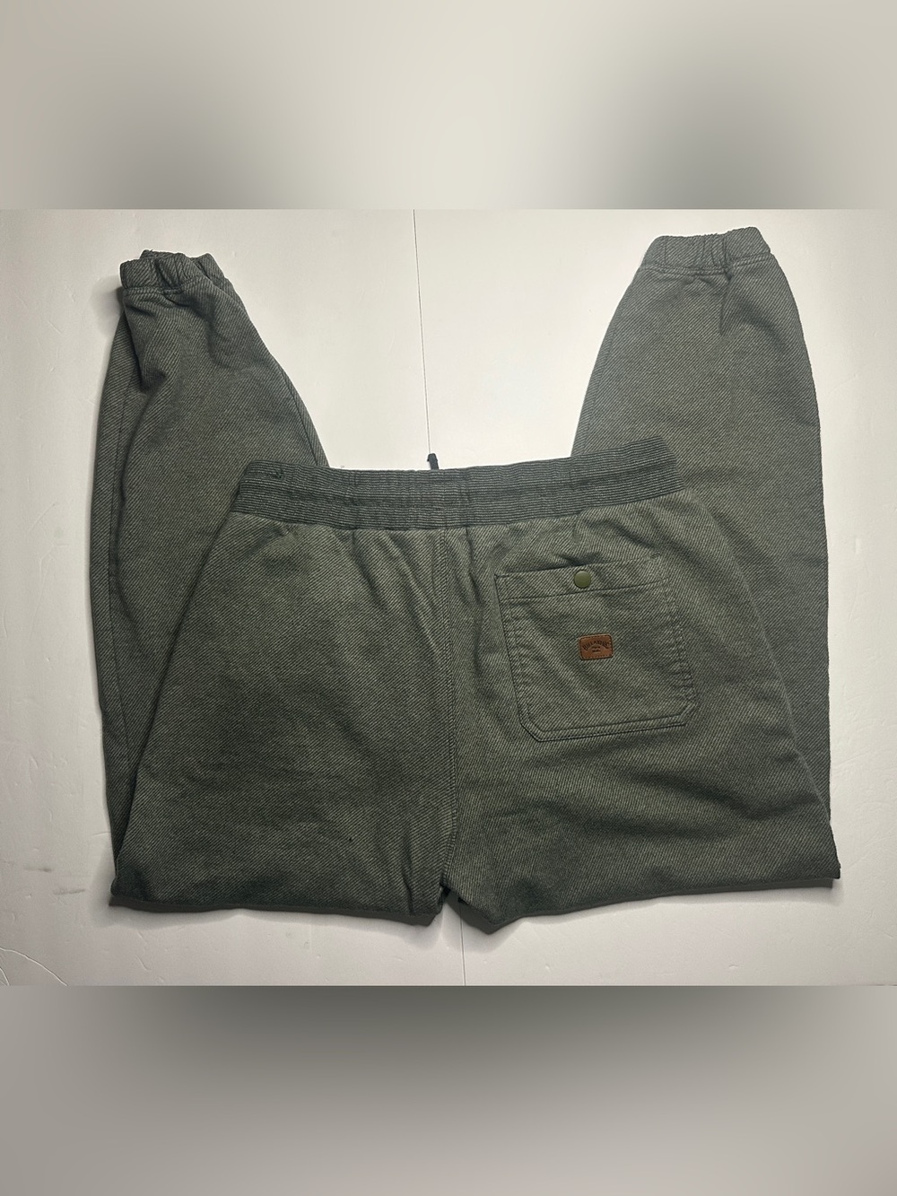 Billabong Olive Knit Drawstring Jogger Pull On Lounge Pants Size Large - Picture 11 of 13